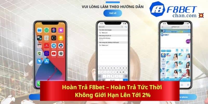 Hoàn trả F8bet lên đến 2% khi tham gia trong 2024